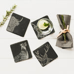 Country Animals Slate Coasters | Set of 4