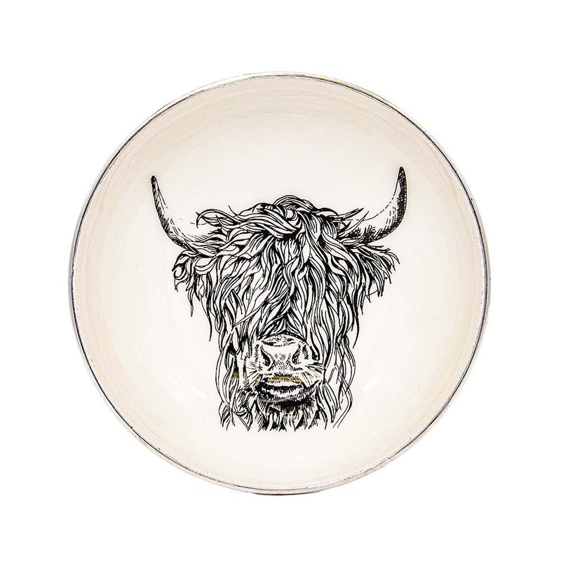 Enamelled Highland Cow Bowl