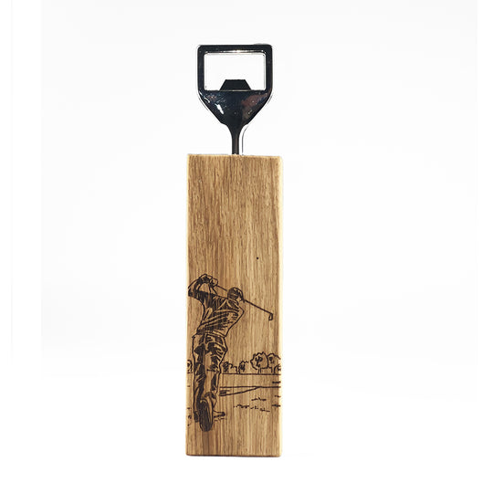 Golf Bottle Opener | Oak