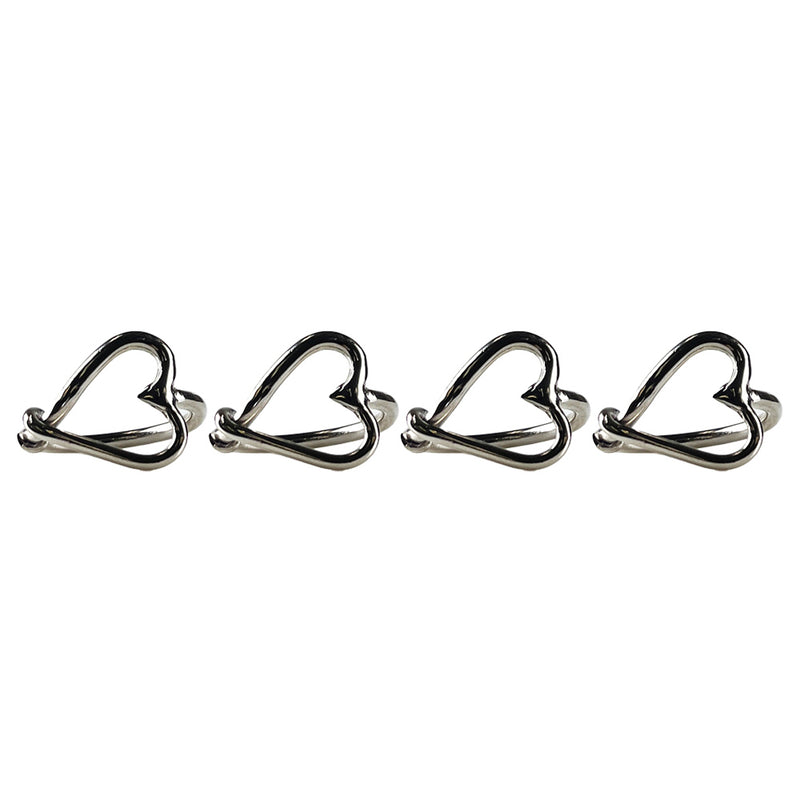 Love Heart Napkin Rings | Set of 4