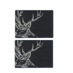 Rectangular Tablemats | Etched Stag | Set of 2