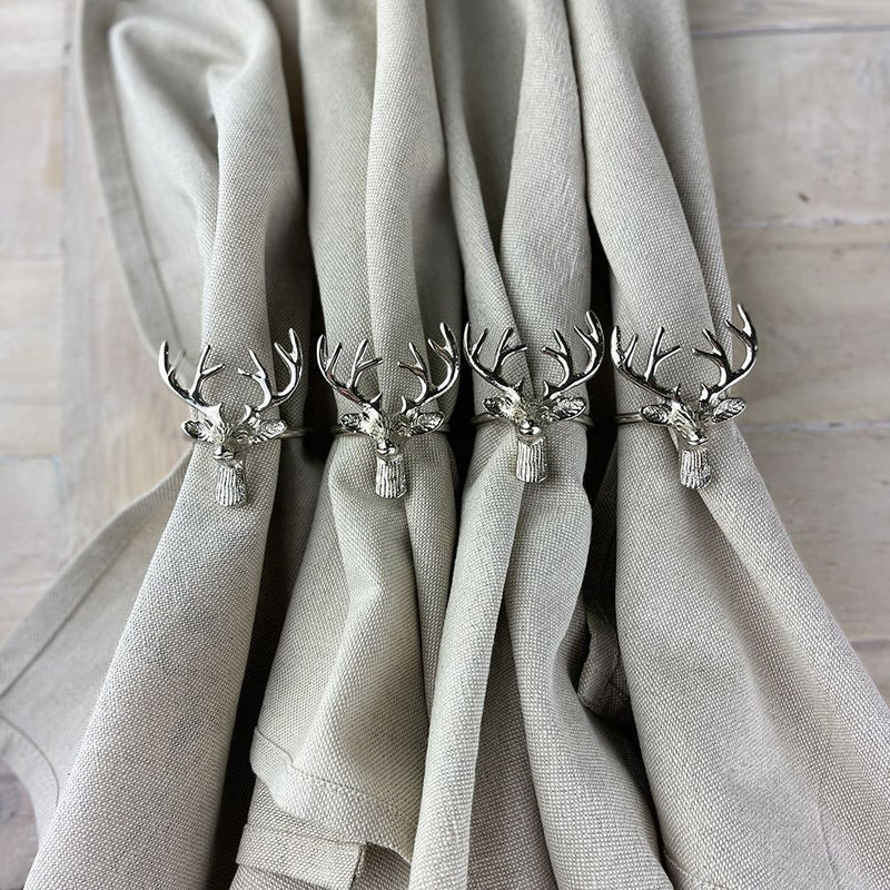 Stag Napkin Rings | Set of 4