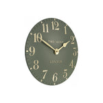 Arabic Wall Clock | Lichen Green | 12''