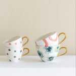 Good Morning Cup Mini | Small Dots | Blue Green
