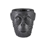Gorilla Vase/Flowerpot | Black Cement | 22.5cm