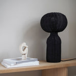 Werna Table Lamp | Black Rattan | 53.5cm