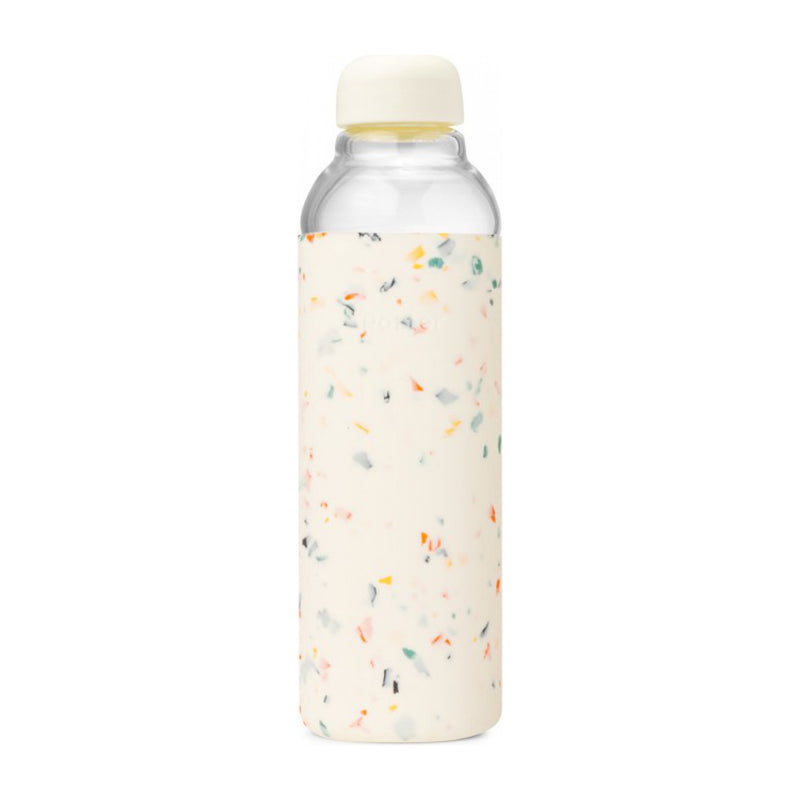 Reusable Glass Water Bottle | Porter | Terrazzo Cream